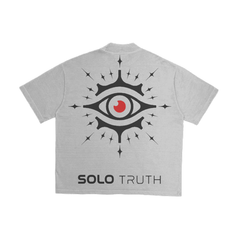 White Solo tee