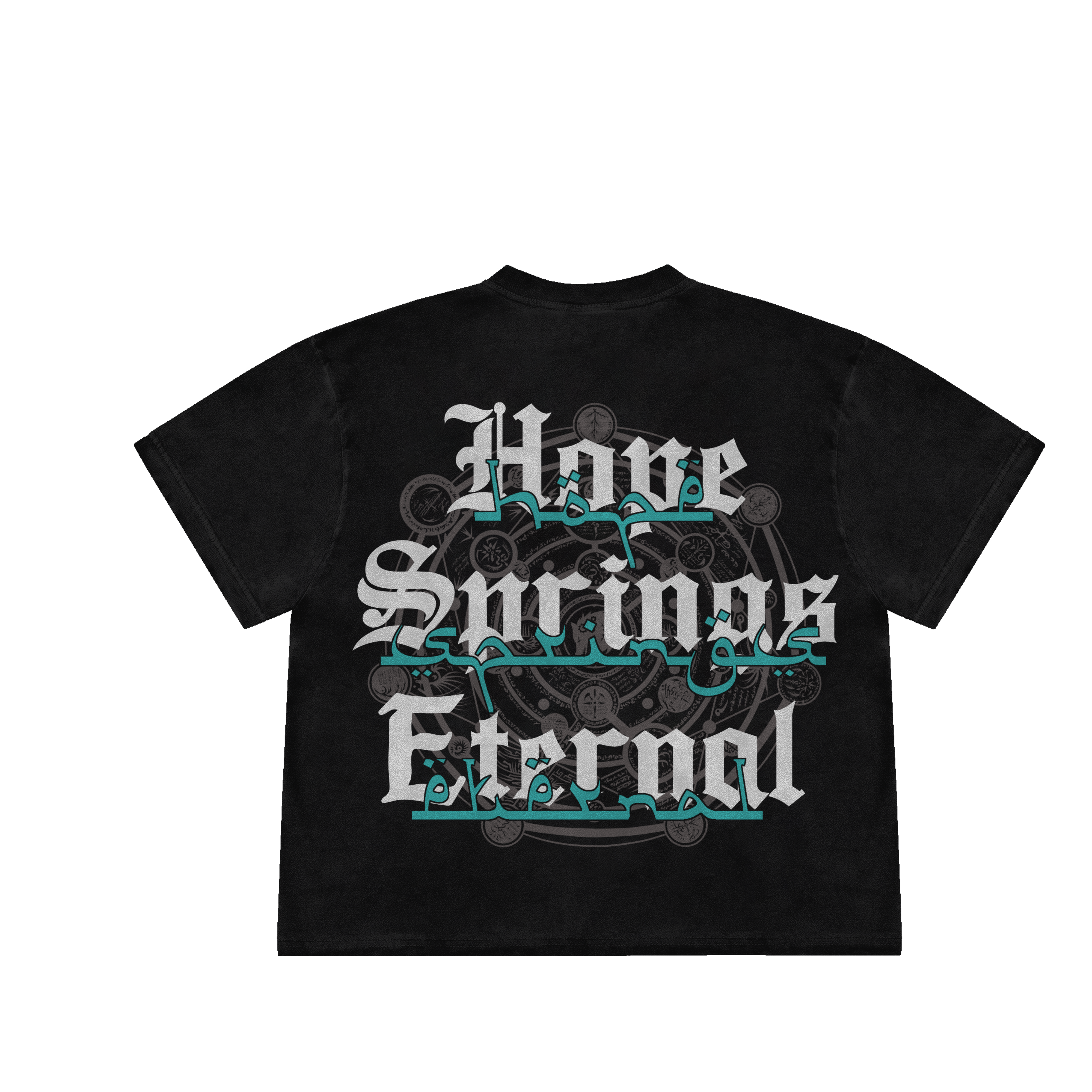 Black acid wash Eternal tee